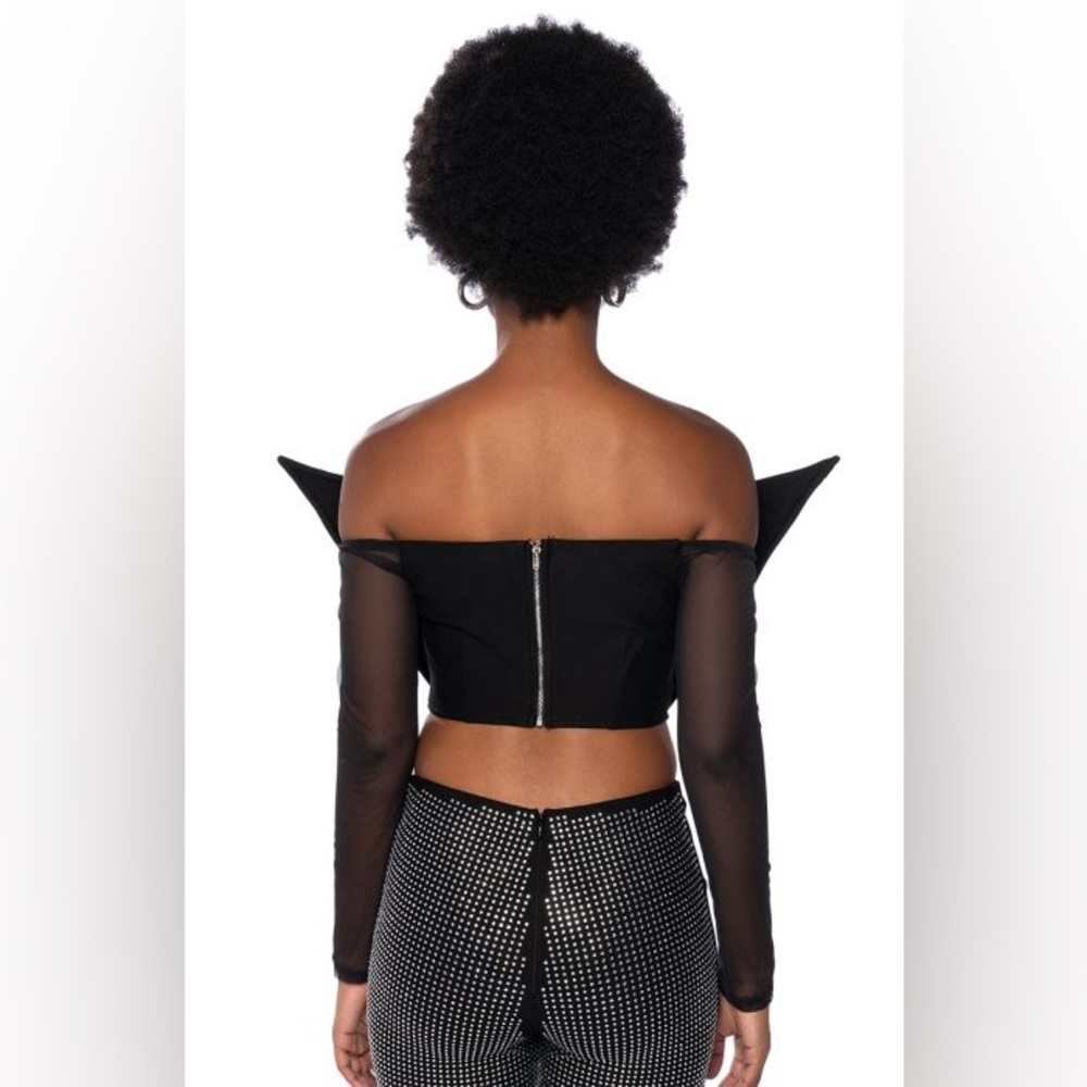 Galactic World Embellished Mesh Top & Panel Legging - Picture 12 of 13